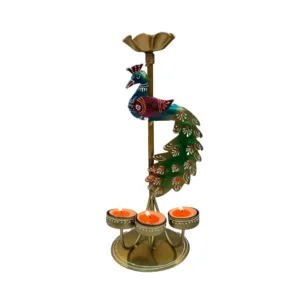 Peacock T Light Holder